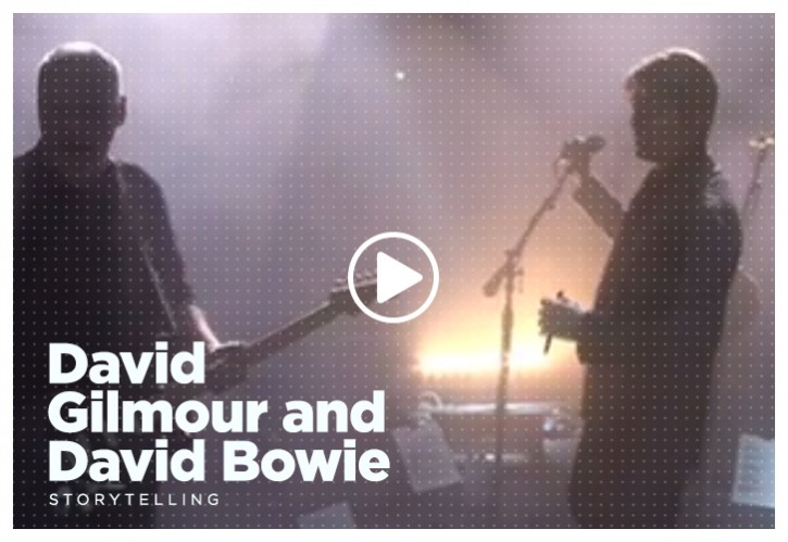 David Gilmour and David Bowie